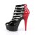 Pleaser DELIGHT-695 Sandali con Plateau Vernice Nero EU-35 / US-5