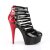 Pleaser DELIGHT-695 Sandali con Plateau Vernice Nero EU-35 / US-5