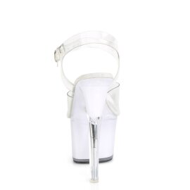Pleaser DISCOLITE-708 Sandali con Plateau Trasparente Colorato EU-38 / US-8