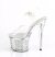 Pleaser DISCOLITE-708FLP Sandali con Plateau Trasparente Multicolore EU-40 / US-10