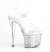 Pleaser DISCOLITE-708FLP Sandali con Plateau Trasparente Multicolore EU-40 / US-10