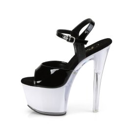 Pleaser DISCOLITE-709 Sandali con Plateau Vernice Nero Colorato EU-35 / US-5