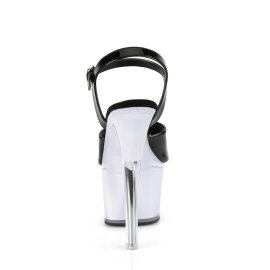 Pleaser DISCOLITE-709 Sandali con Plateau Vernice Nero Colorato EU-39 / US-9