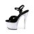 Pleaser DISCOLITE-709 Sandali con Plateau Vernice Nero Colorato EU-39 / US-9