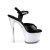 Pleaser DISCOLITE-709 Sandali con Plateau Vernice Nero Colorato EU-39 / US-9