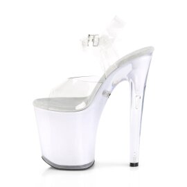 Pleaser DISCOLITE-808 Sandali con Plateau Trasparente Colorato EU-35 / US-5