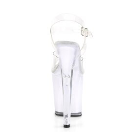Pleaser DISCOLITE-808 Sandali con Plateau Trasparente Colorato EU-35 / US-5