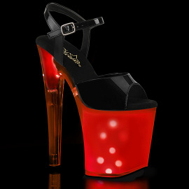 Pleaser DISCOLITE-809 Sandali con Plateau Vernice Nero...