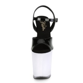 Pleaser DISCOLITE-809 Sandali con Plateau Vernice Nero...