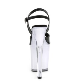 Pleaser DISCOLITE-809 Sandali con Plateau Vernice Nero Colorato EU-35 / US-5