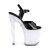 Pleaser DISCOLITE-809 Sandali con Plateau Vernice Nero Colorato EU-38 / US-8