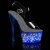 Pleaser ECHOLITE-708 Sandali con Plateau Trasparente Colorato EU-35 / US-5