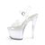 Pleaser ECHOLITE-708 Sandali con Plateau Trasparente Colorato EU-35 / US-5
