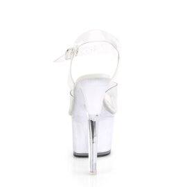 Pleaser ECHOLITE-708 Sandali con Plateau Trasparente Colorato EU-39 / US-9