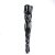 Pleaser ELECTRA-3023 Stivali sopra il Ginocchio Vernice Nero EU-37 / US-7