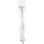 Pleaser ENCHANT-1041Stivali con Plateau Vernice Bianco EU-35 / US-5