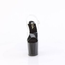 Pleaser ENCHANT-708 Sandali con Plateau Trasparente Nero...