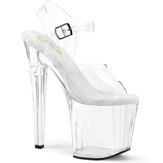 Pleaser ENCHANT-708 Sandali con Plateau Trasparente EU-35 / US-5