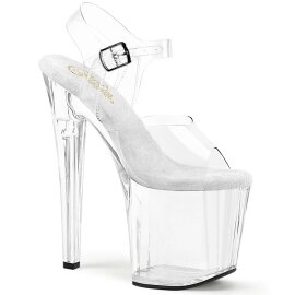 Pleaser ENCHANT-708 Sandali con Plateau Trasparente EU-35 / US-5