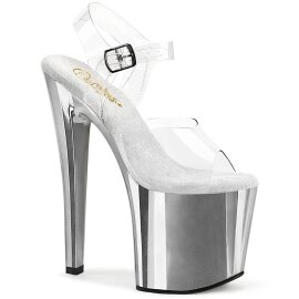 Pleaser ENCHANT-708 Sandali con Plateau Cromato...