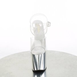 Pleaser ENCHANT-708 Sandali con Plateau Cromato...