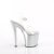 Pleaser ENCHANT-708LT-CIRCLE Sandali con Plateau Trasparente Argento EU-37 / US-7