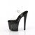 Pleaser ENCHANT-708LT-PINWHE Sandali con Plateau Trasparente Nero EU-35 / US-5