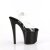 Pleaser ENCHANT-708LT-PINWHE Sandali con Plateau Trasparente Nero EU-39 / US-9