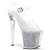 Pleaser ENCHANT-708RSI Sandali con Plateau Glitter Trasparente Argento EU-37 / US-7