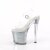 Pleaser ENCHANT-708RSI Sandali con Plateau Glitter Trasparente Argento EU-37 / US-7