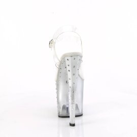 Pleaser ENCHANT-708T-LT Sandali con Plateau Trasparente Multicolore EU-40 / US-10