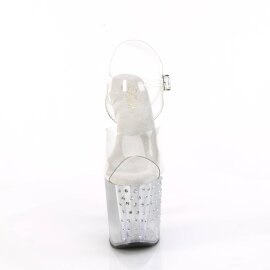 Pleaser ENCHANT-708T-LT Sandali con Plateau Trasparente...