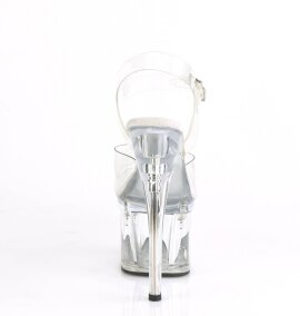 Pleaser ESTEEM-708 Sandali con Plateau Trasparente EU-35 / US-5