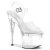 Pleaser ESTEEM-708 Sandali con Plateau Trasparente EU-38 / US-8