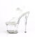 Pleaser ESTEEM-708 Sandali con Plateau Trasparente EU-38 / US-8