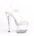 Pleaser ESTEEM-708 Sandali con Plateau Trasparente EU-38 / US-8
