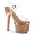 Pleaser ESTEEM-708CHLG Sandali con Plateau Glitter Dorato Rosa EU-39 / US-9