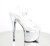 Pleaser ESTEEM-708CHLG Sandali con Plateau Glitter Argento EU-35 / US-5