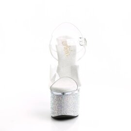 Pleaser ESTEEM-708DM Sandali con Plateau Strass...