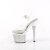 Pleaser ESTEEM-708DM Sandali con Plateau Strass Cromato Trasparente Argento EU-38 / US-8