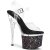 Pleaser ESTEEM-708LG Sandali con Plateau Glitter Trasparente Multicolore EU-38 / US-8