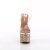 Pleaser ESTEEM-708LG Sandali con Plateau Glitter Trasparente Dorato Rosa EU-35 / US-5