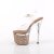 Pleaser ESTEEM-708LG Sandali con Plateau Glitter Trasparente Dorato Rosa EU-35 / US-5