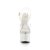Pleaser ESTEEM-708LG Sandali con Plateau Glitter Trasparente Bianco EU-35 / US-5
