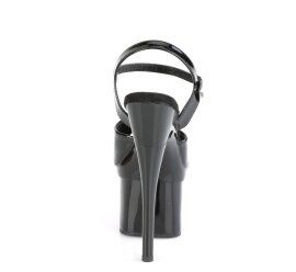 Pleaser ESTEEM-709 Sandali con Plateau Vernice Nero EU-40 / US-10