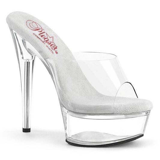 Pleaser EXCITE-601 Sandali con Plateau Trasparente EU-35 / US-5