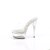 Pleaser EXCITE-601 Sandali con Plateau Trasparente EU-37 / US-7