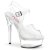 Pleaser EXCITE-608 Sandali con Plateau Trasparente EU-35 / US-5