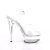 Pleaser EXCITE-608 Sandali con Plateau Trasparente EU-35 / US-5