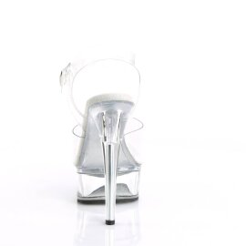 Pleaser EXCITE-608 Sandali con Plateau Trasparente EU-37 / US-7